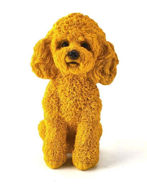 Mustard Yellow Poodle Ornament
