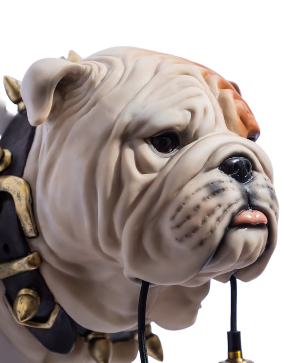 Bulldog Head Wall Light