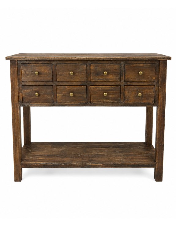 Rustic Wooden "Arundel" Multi-Drawer Console Table