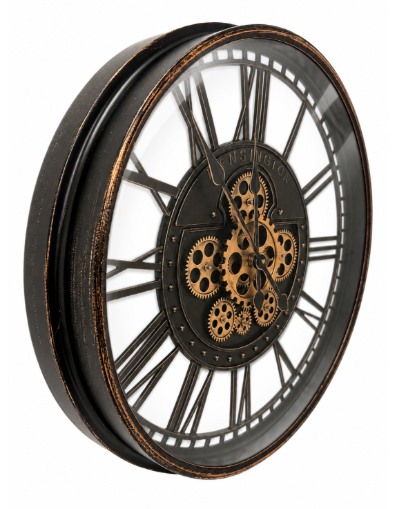 Antique Black Kensington Wall Clock