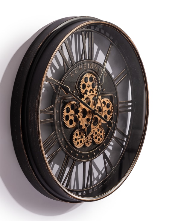 Antique Black Kensington Wall Clock