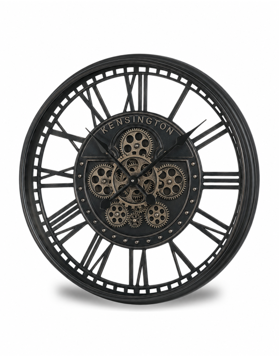 Antique Black Kensington Wall Clock
