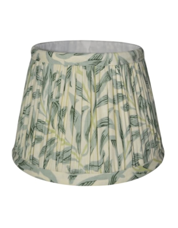 Blue "Willow Boughs" Gathered / Pleated 40cm Lampshade