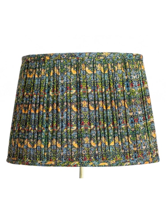 "Strawberry Thief" Gathered / Pleated 40cm Lampshade