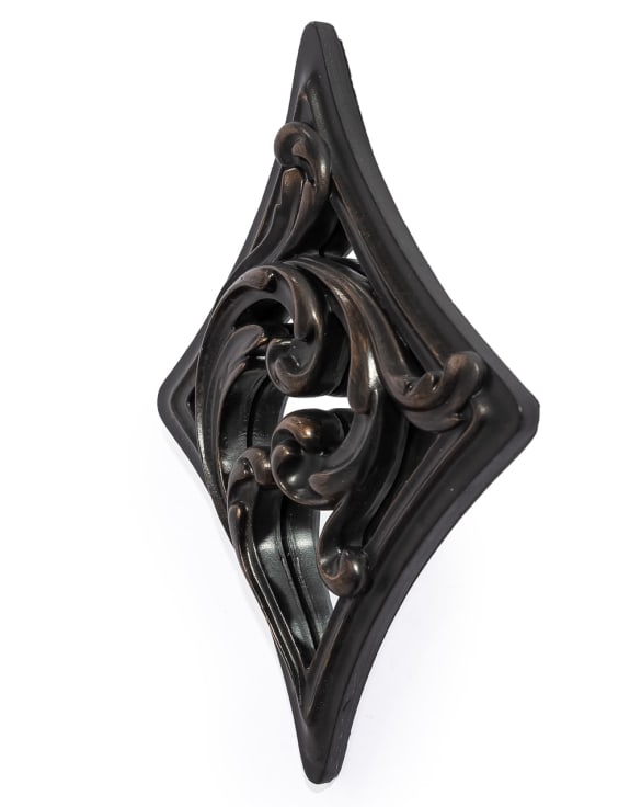 Antique Black "Diamond" Mirrored Wall Ornament