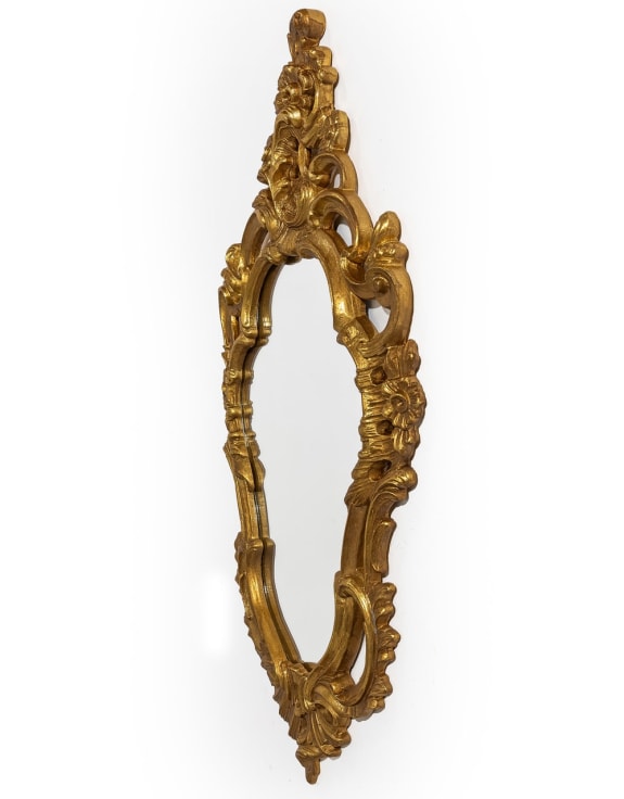 Antique Gold Ornate French Wall Mirror