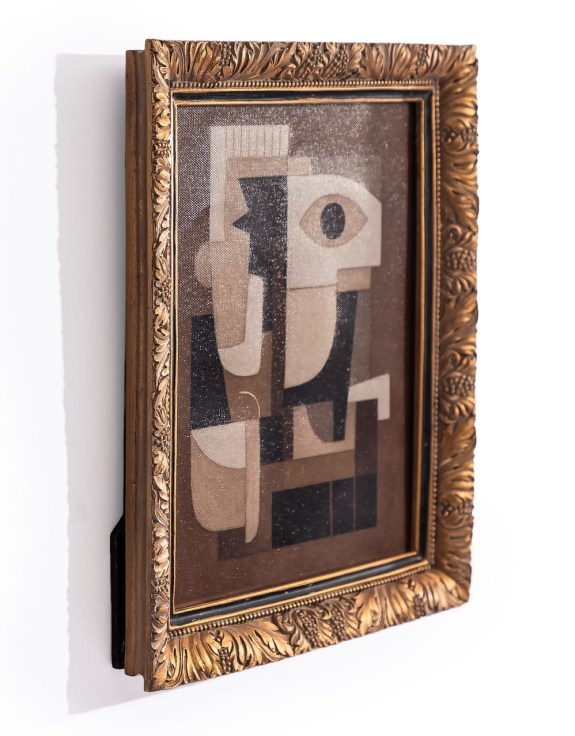 Gold Ornate Framed "Abstract Forms" Art Print
