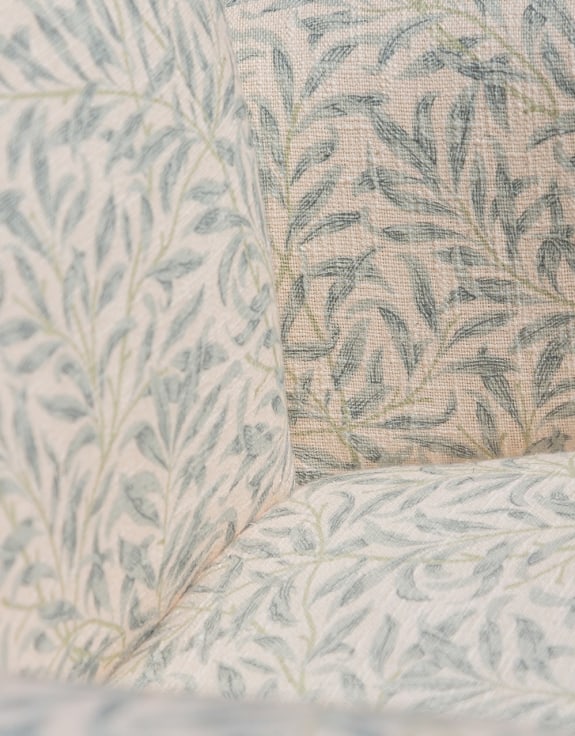 Blue "Willow Boughs" William Morris Patterned Occasional Armchair