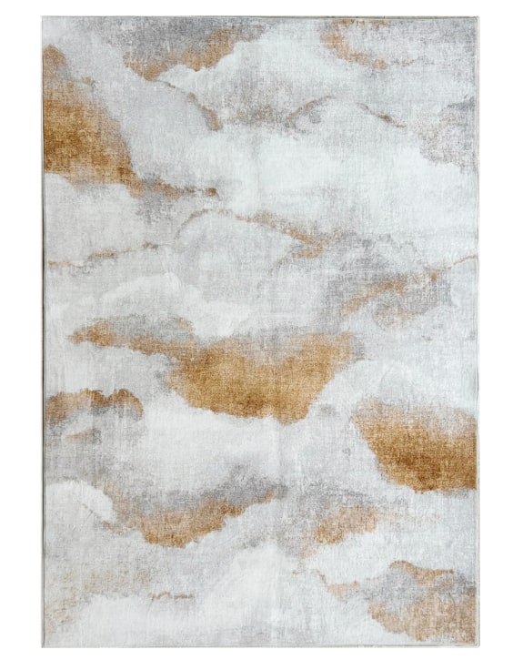 Yellow "Cloudburst" 230x160cm Rug - Washable