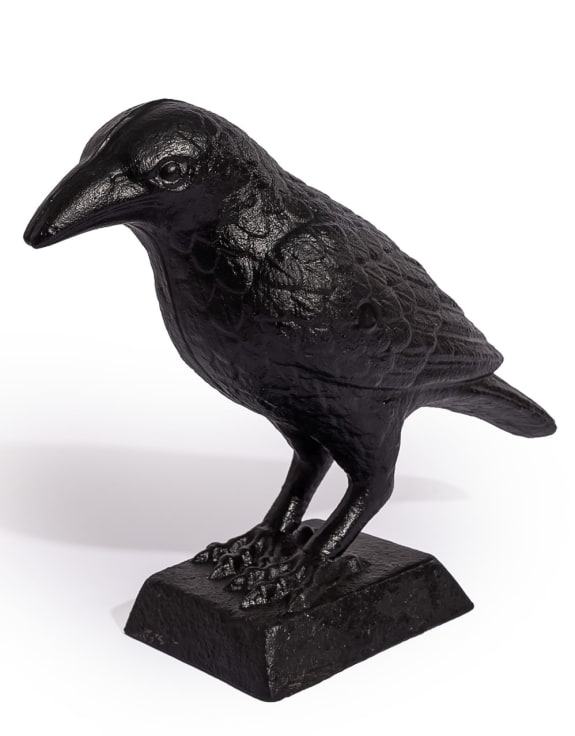 Cast Iron Raven Door Stop