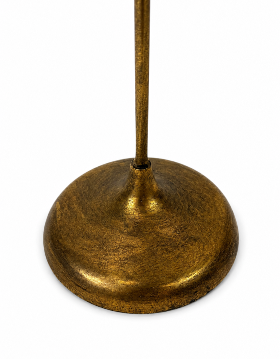 Antique Gold Large Floor Standing Palm Tree Candle Holder
