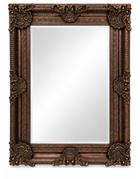 Antique Black/Bronze Rectangular Classic Mirror
