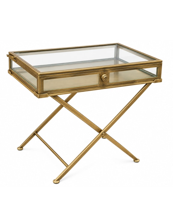 Antique Gold Art Deco Display Table 