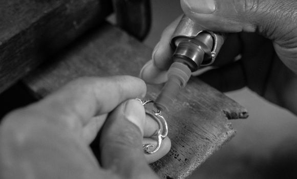 Polishing up our unique silver jewellery