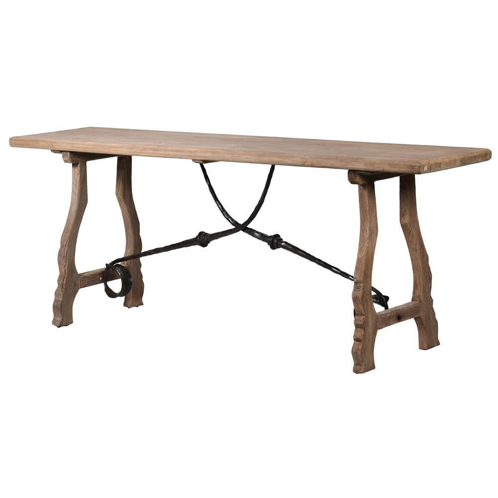 Twisted Wood Hall Table