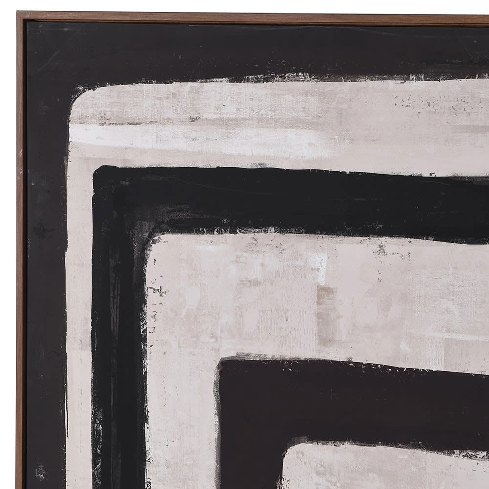 Black Abstract Canvas Nicky Cornell