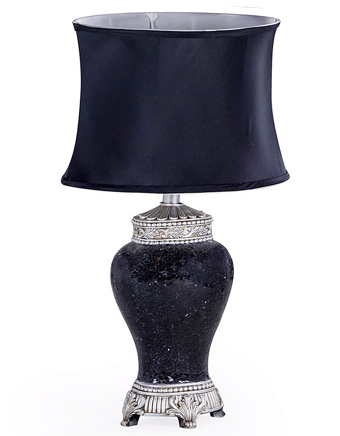 Black Mosaic Table Lamp