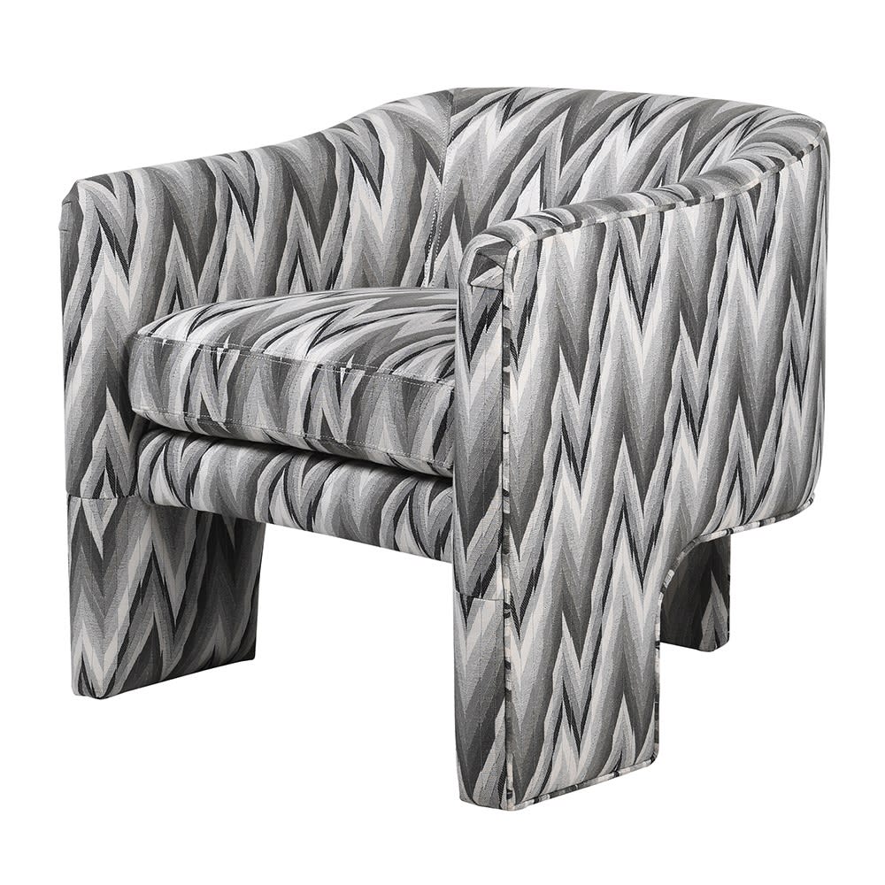 Zigzag Pattern Occasional Chair
