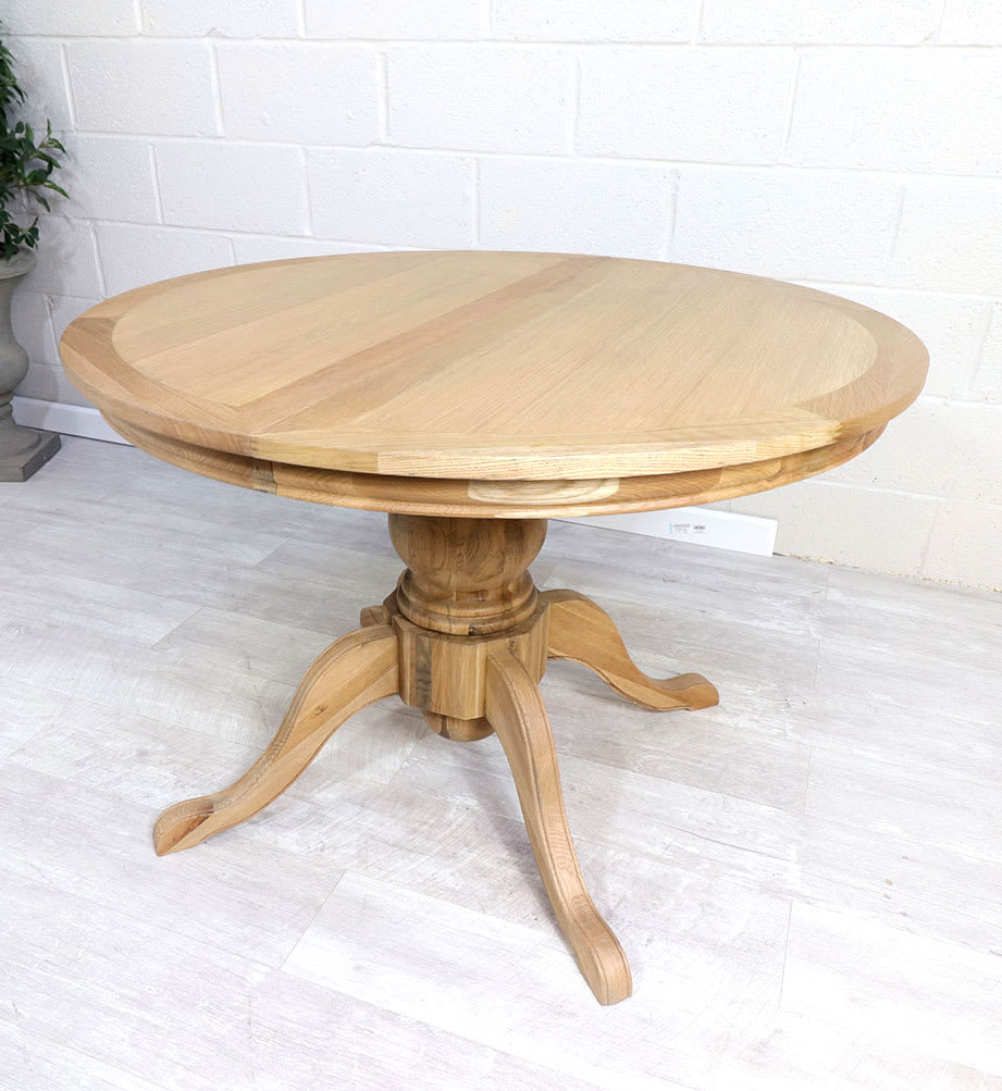 French Style Oak Extending Dining Table
