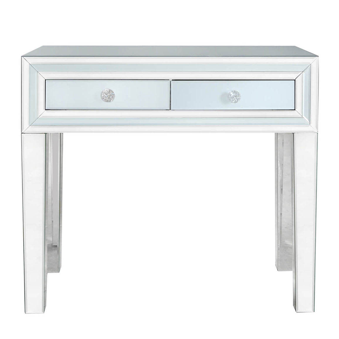 Queens Grey Mirrored Hall Table
