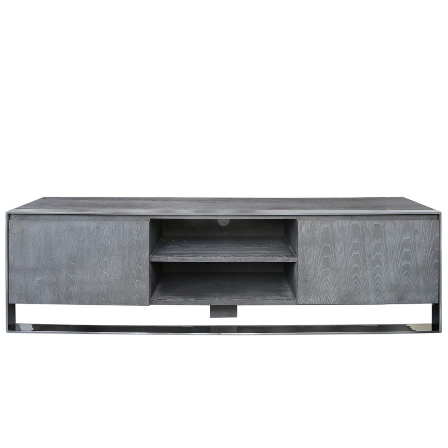 Coco Asher Grey Slim TV Unit Nicky Cornell