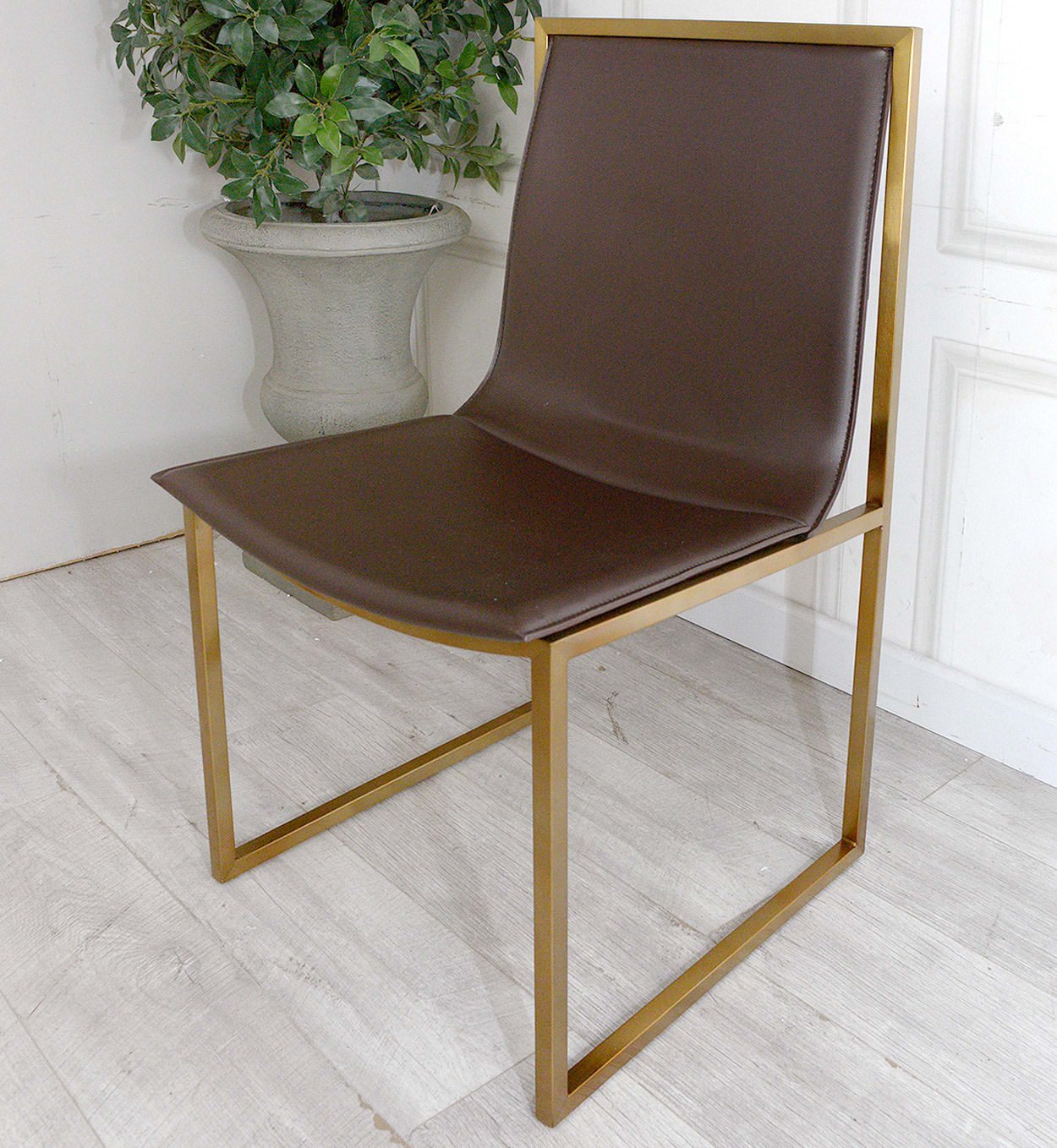 Brushed Gold Dining Chair