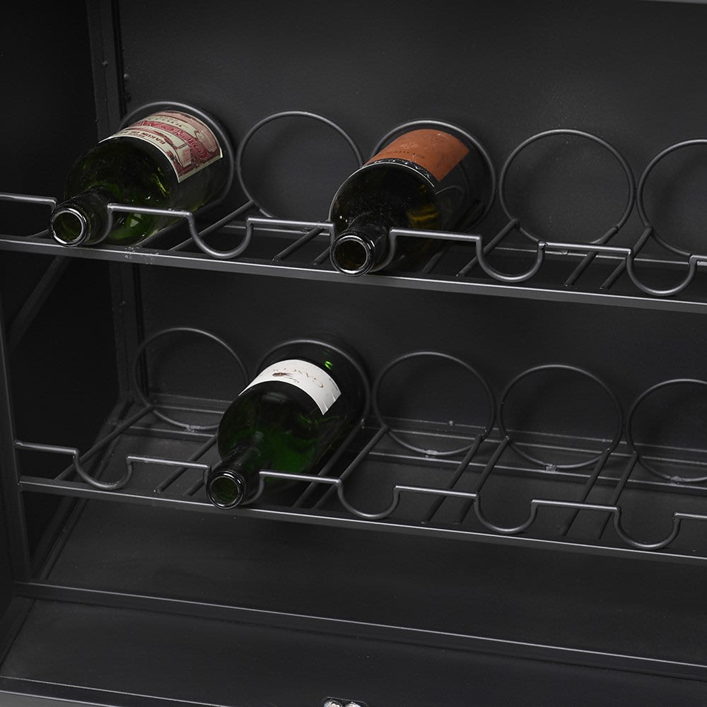 Metal and Fluted Glass Drinks Nicky Cornell