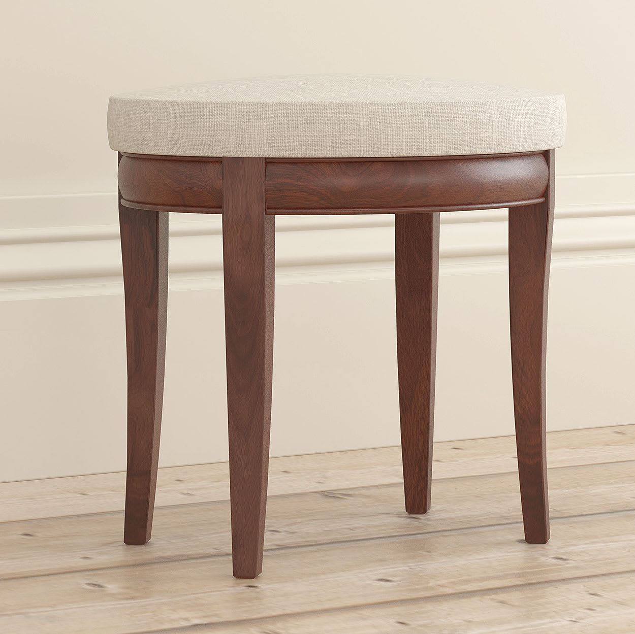 Dark wood dressing table stool on sale