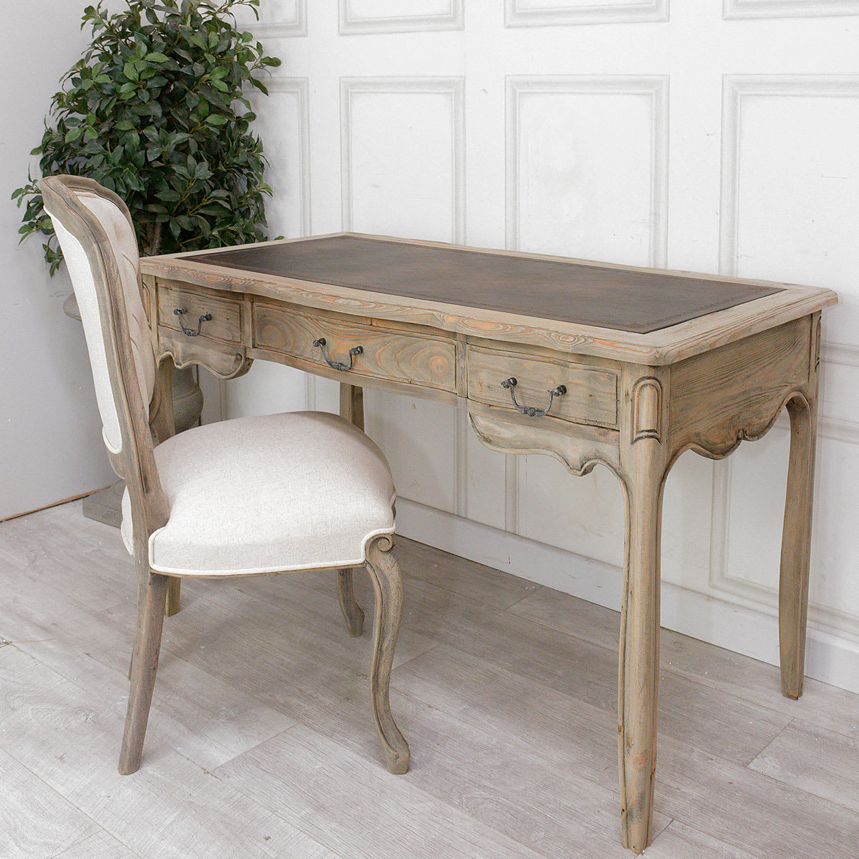 French Style Reclaimed Desk and Chair Set Nicky Cornell