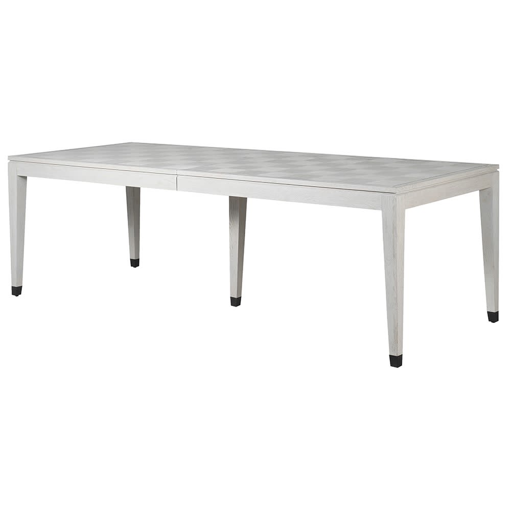 White wash store extendable dining table