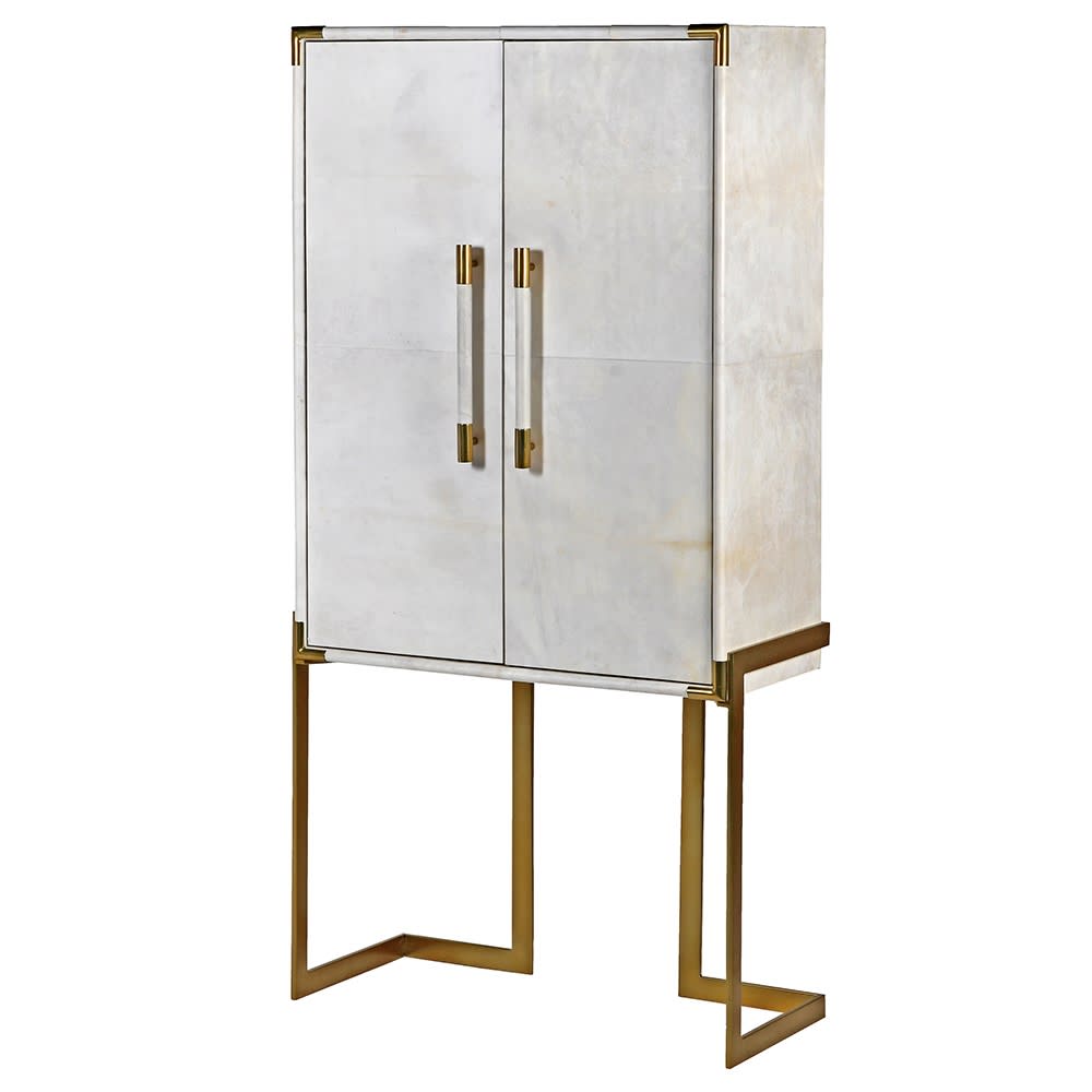 Leather drinks cabinet deals