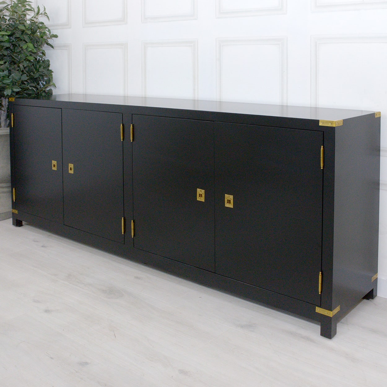 Black outlet large sideboard