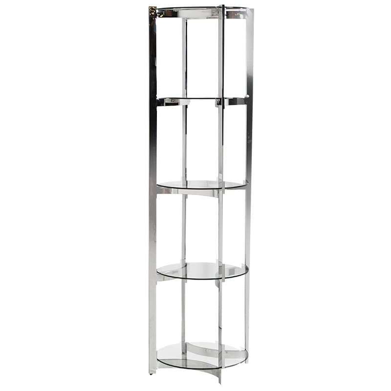 Sloane Chrome Round Shelf Unit