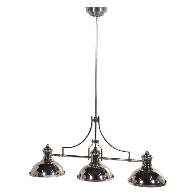 Chrome Triple Ceiling Lamp