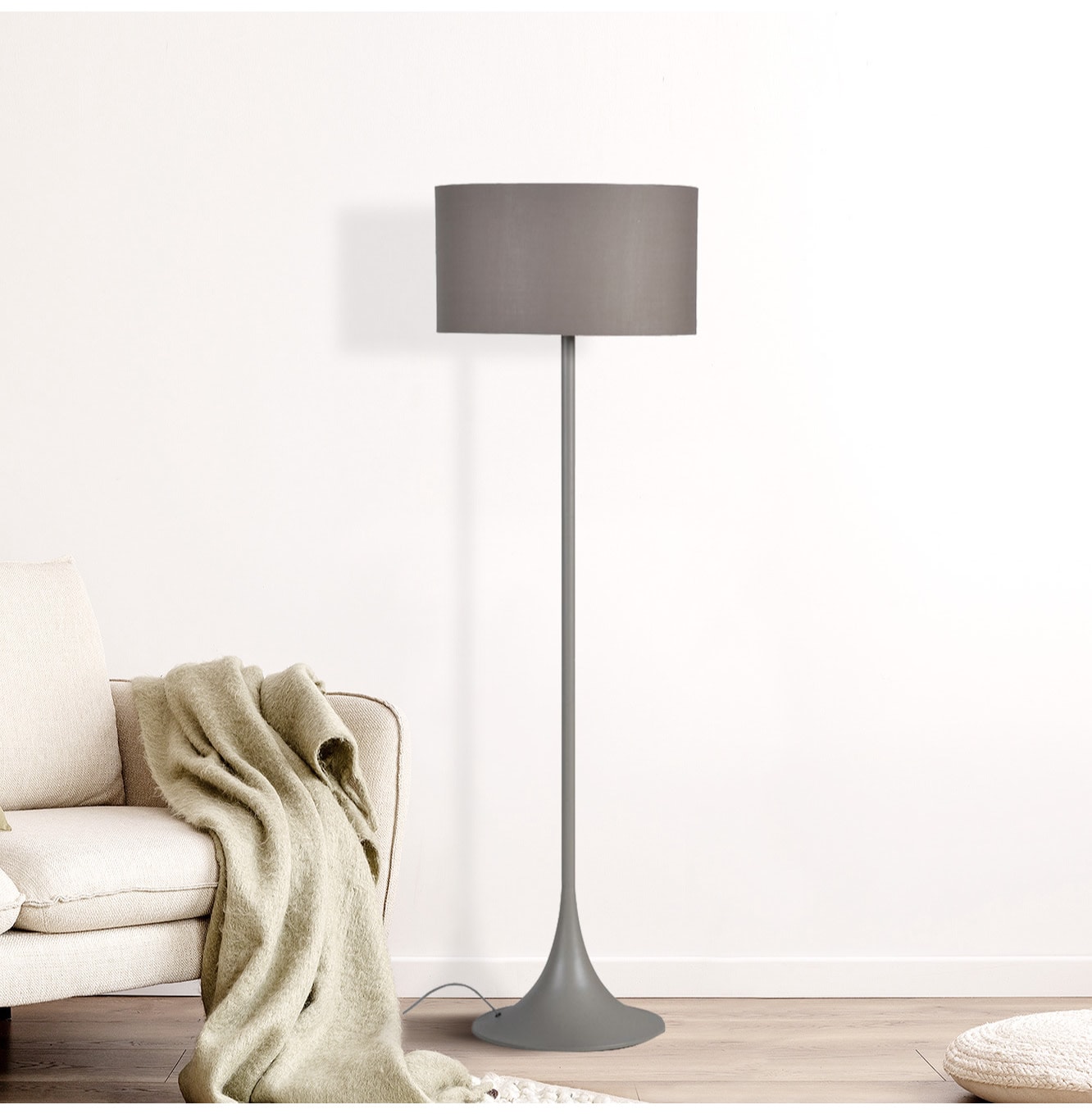 Stone Grey Floor Lamp