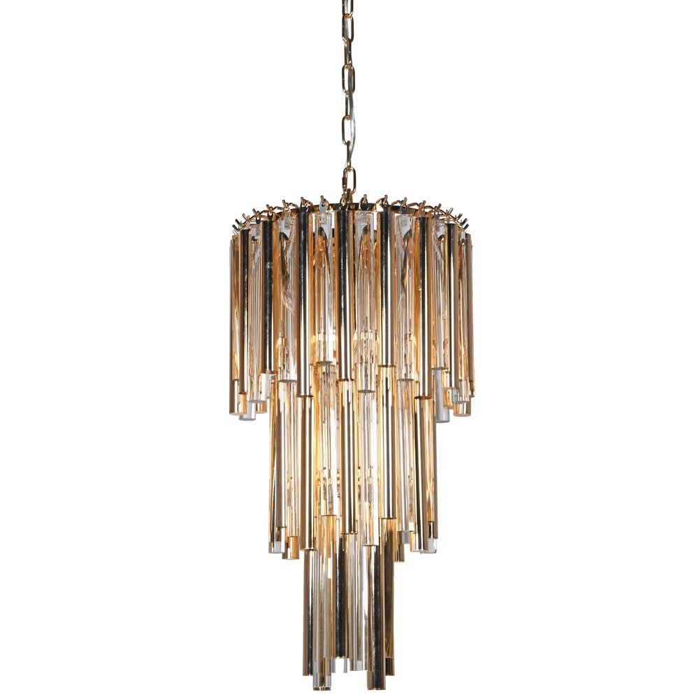 Tiered Golden Modern Chandelier