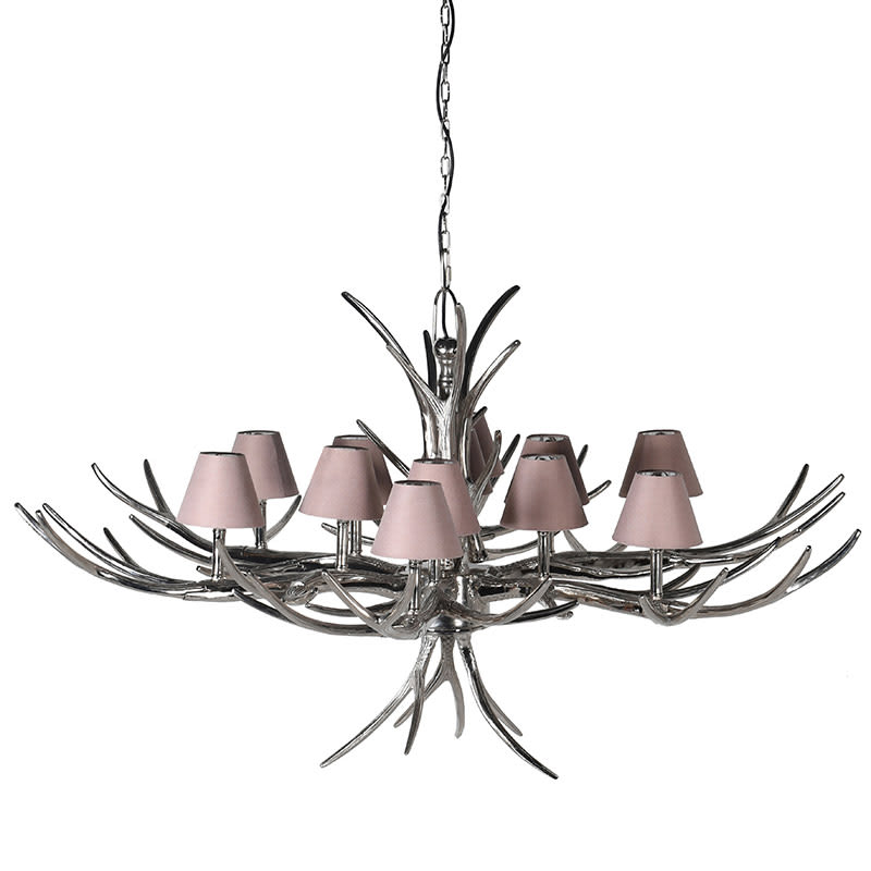 Large Nickle Chandelier