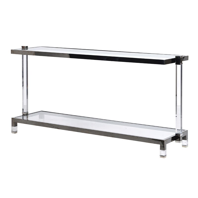 Sloane Chrome 2 Tier Hall Table