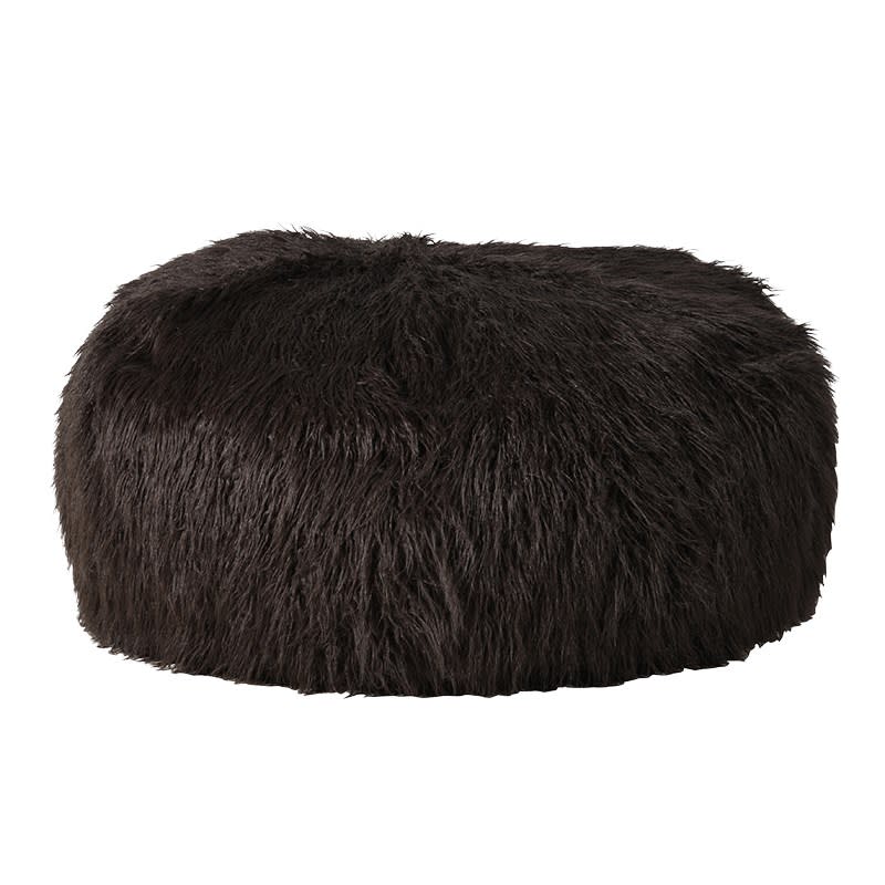 Brown Furry Beanbag