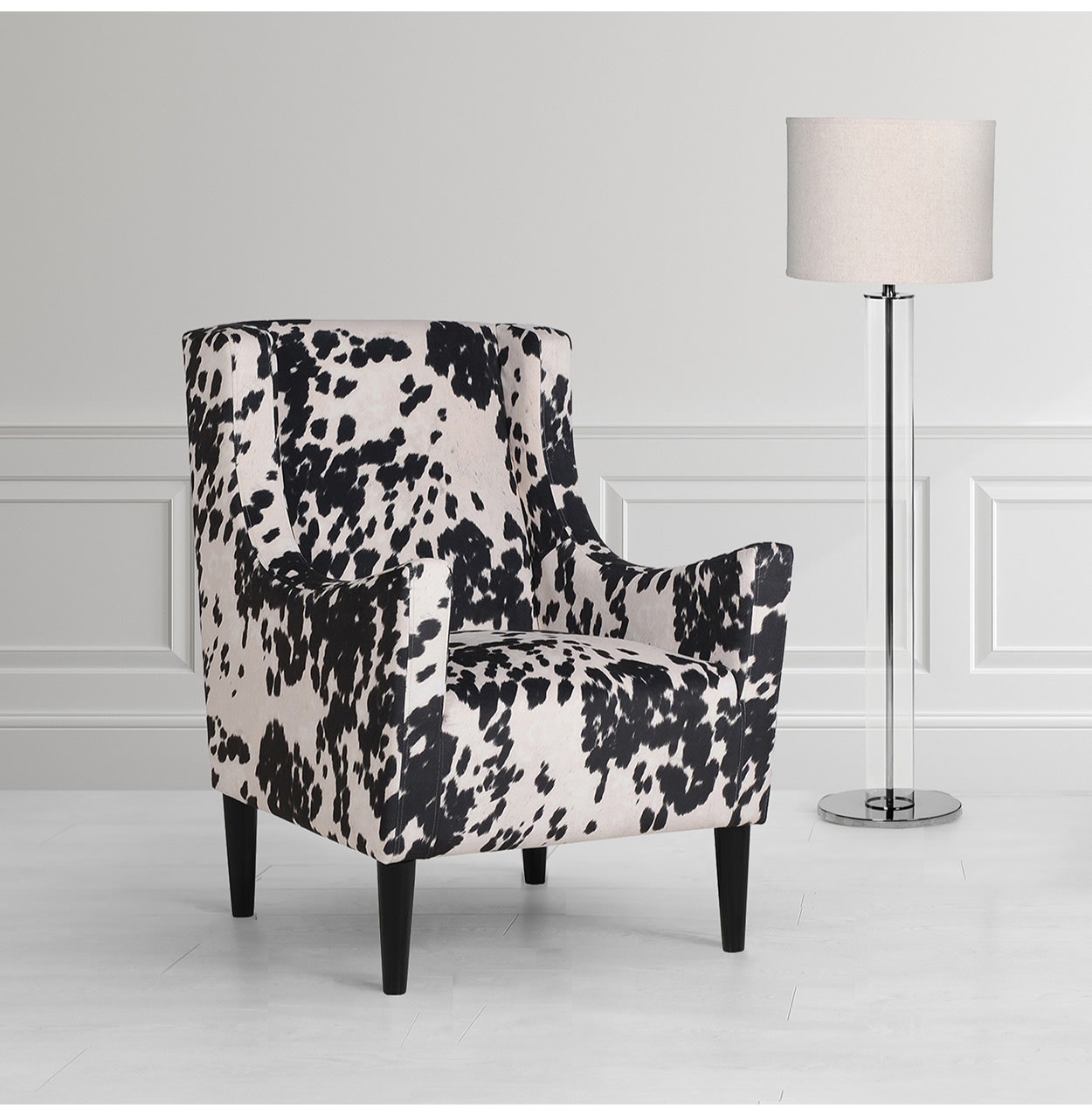 Faux Cow Hide Armchair