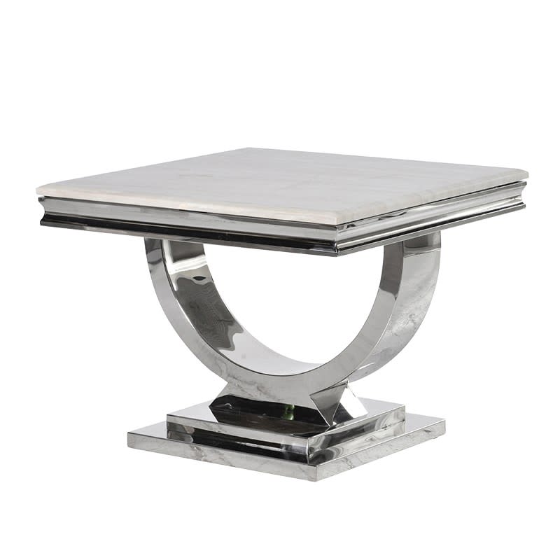 Sloane Chrome Marble End Table