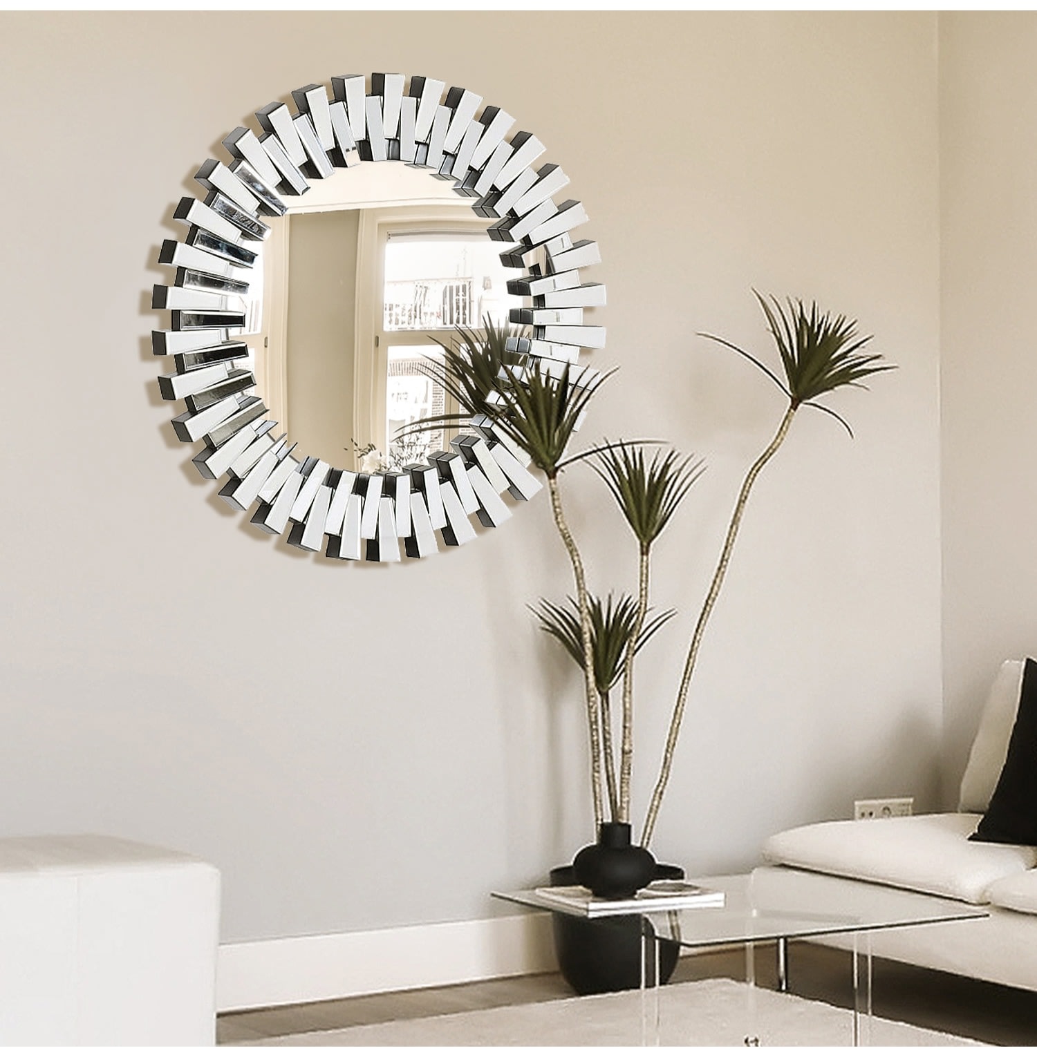 Round Pieced Mirror