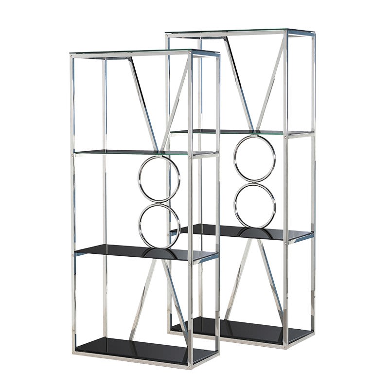 Sloane Chrome Pair of Display Units