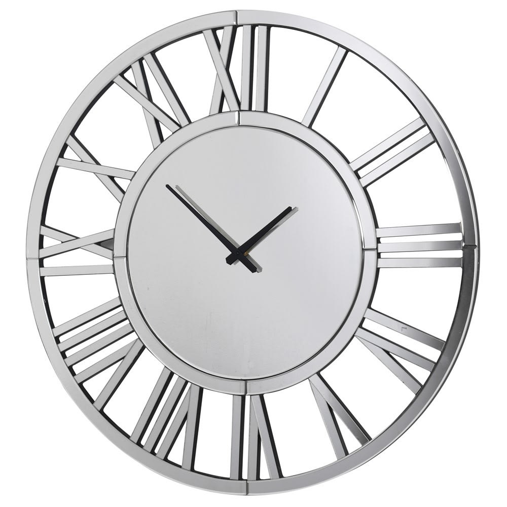 Mirrored Numeral Wall Clock