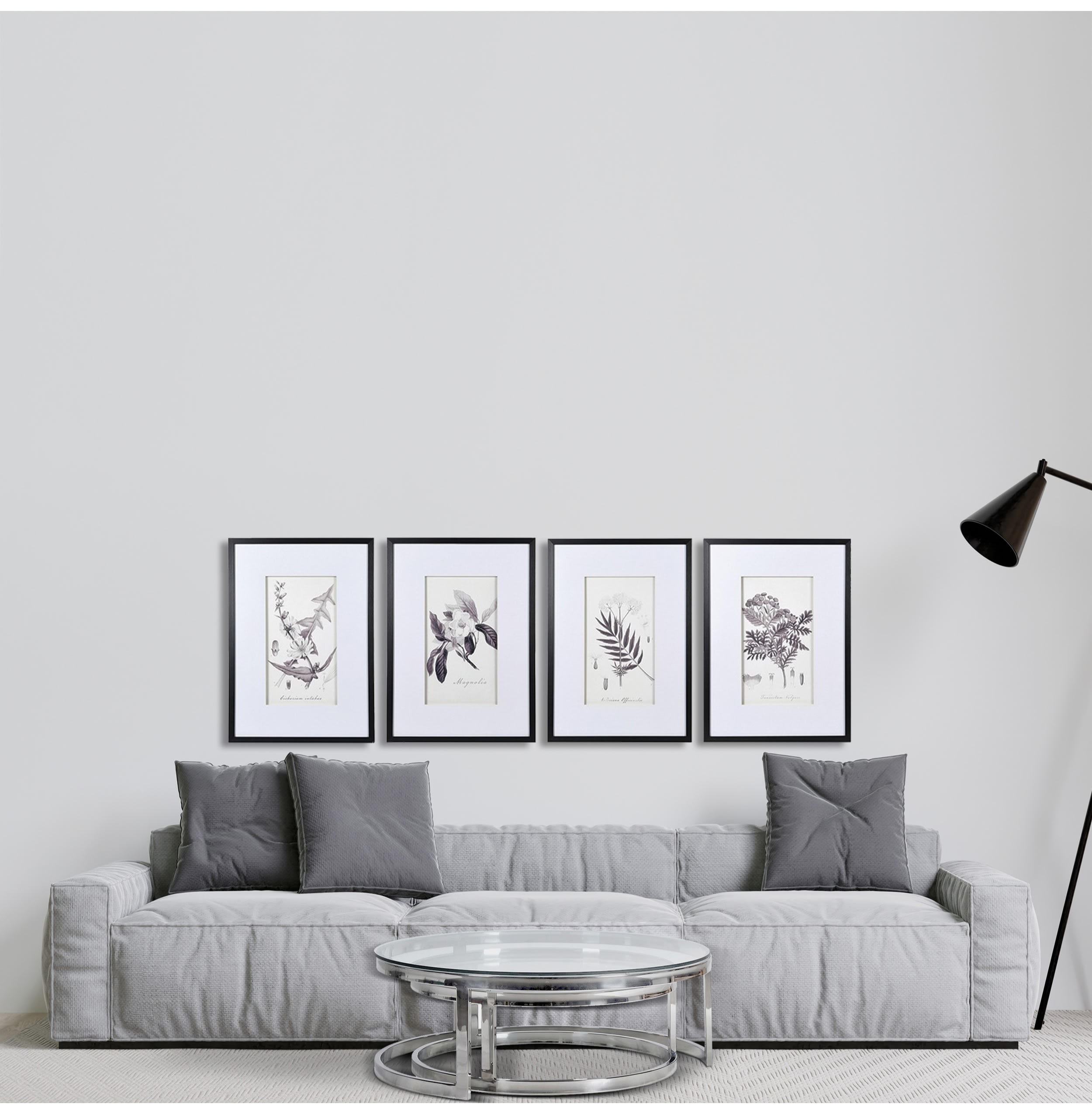 Set of 4 Monochrome Wall Prints