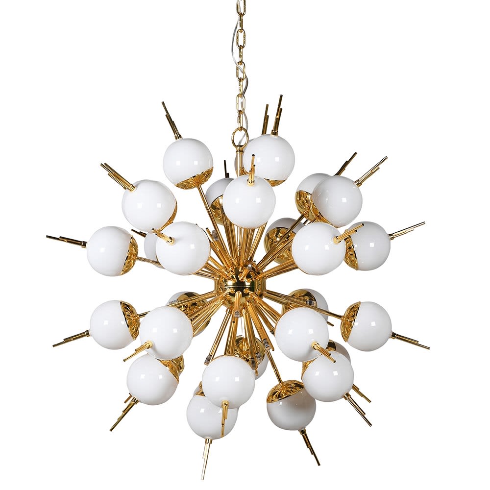 White Starburst Ceiling Light