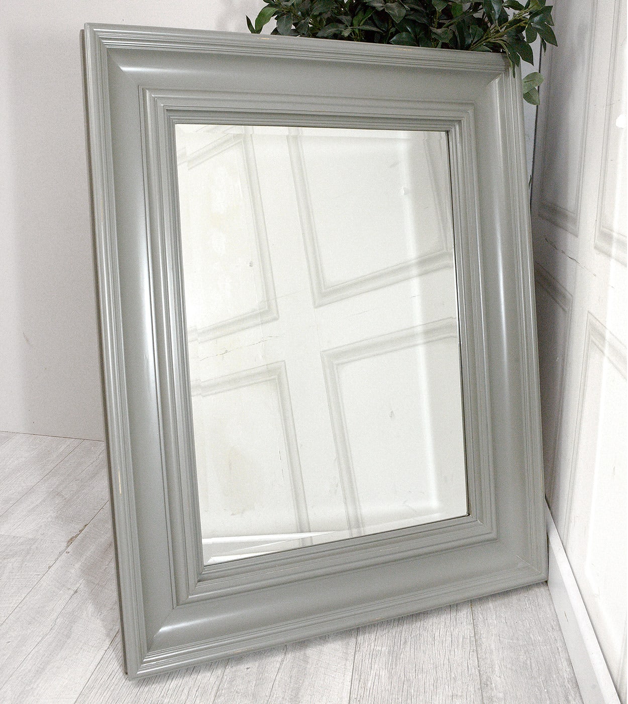 Grey Classic Wall Mirror