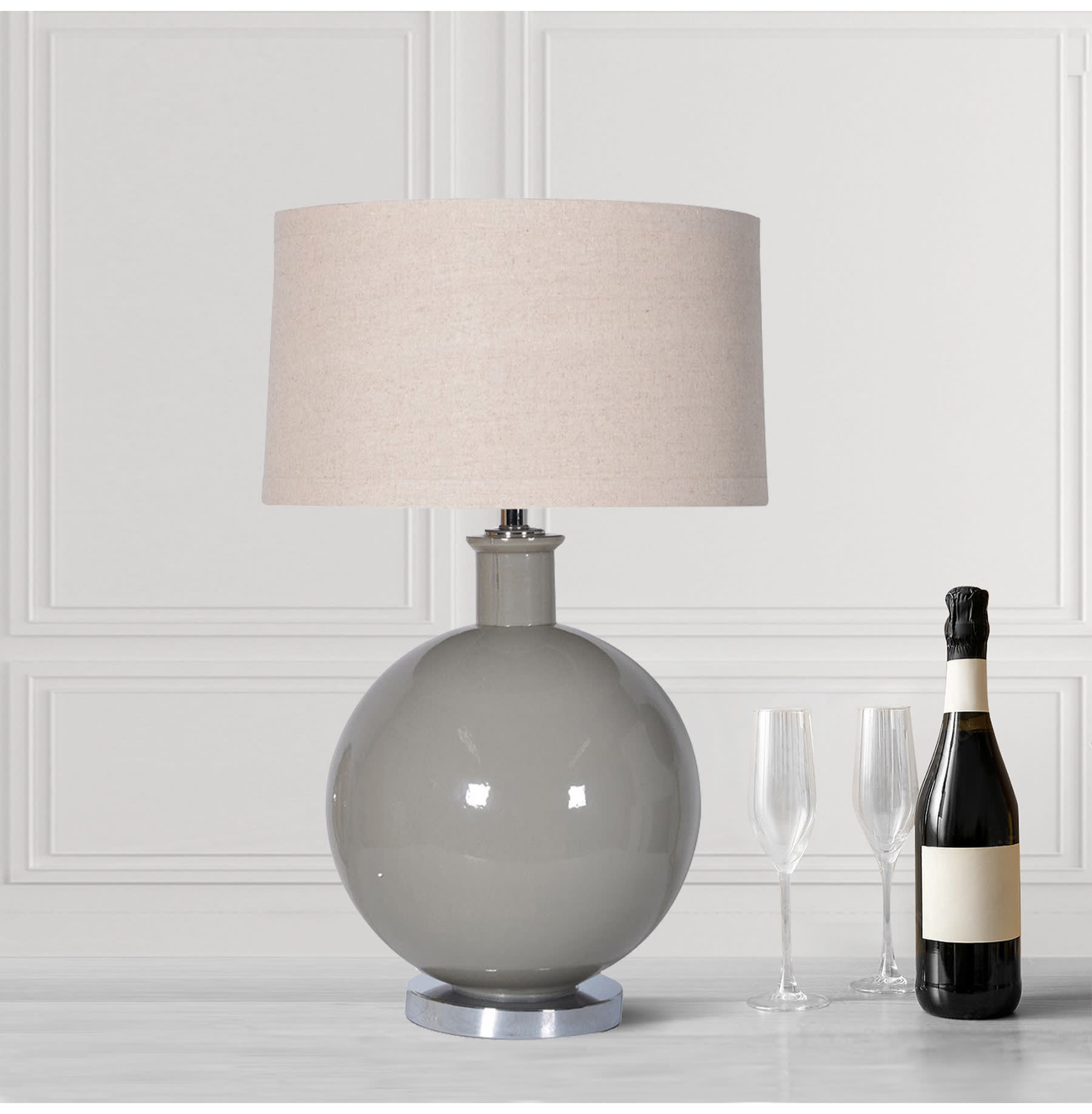 Ceramic Ball Table Lamp