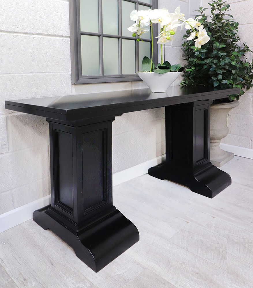 Manor Black Large Hall Table