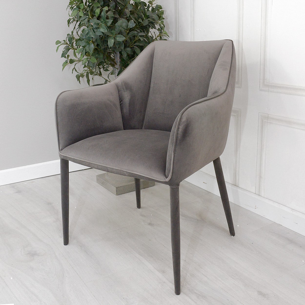 Deep Grey Dining Chair